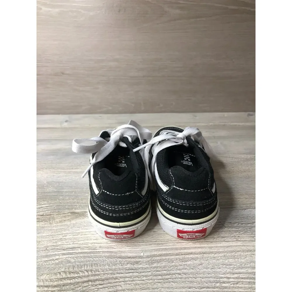 Vans Youth Old Skool Sneakers Black True White Caldrone sz 2.0